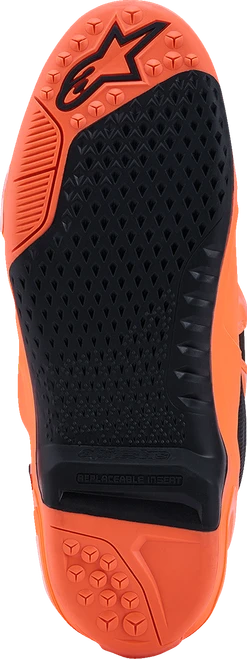 Alpinestars Tech 10 Supervented Boots - Fluorescent Orange/Black/White - US 8 / EU 42 2010520-4512-8