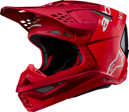 Alpinestars Supertech M10 Helmet - Flood - MIPS - Red Fluo/Red - Small 8301023-3003-S
