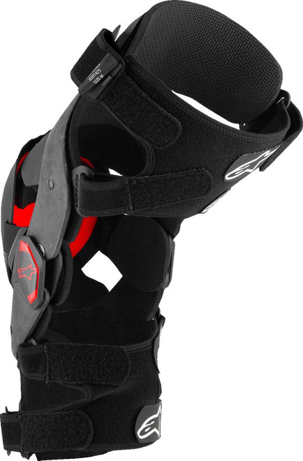 Alpinestars Supertech RK-10 Plasma Knee Braces - Black/Red - Large 6501425-13-L