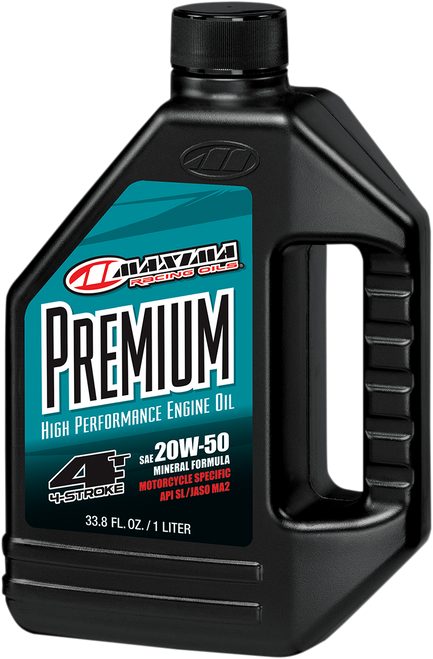Maxima Racing Oil Premium High Performance Mineral 4T Engine Oil - 20W-50 - 1L 35901