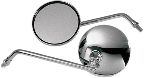 Emgo Mirror - CB-Style - Side View - Round - Chrome 20-42410