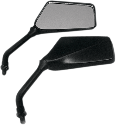 Emgo Mirror - Trimline - Side View - Rectangle - M10 x 1.25 (Left Hand) - Black 20-97120