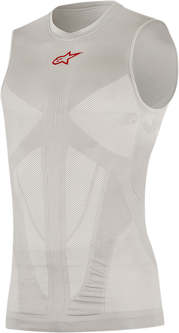 Alpinestars Tech Tank Summer - Silver/Red - XS/Small 1752017-198-X/S