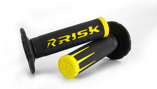 Risk Racing Moto Grips - Fusion 2.0 With Grip Tech Yellow 00288