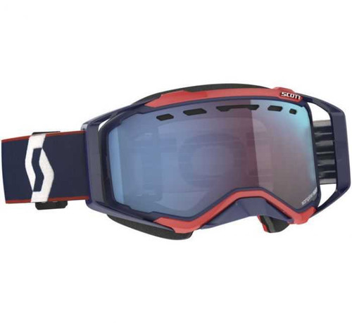 Scott Prospect Snowx Goggle Retro Bl/Red - 'Enh' Blue Chr Lens 272846-6667347