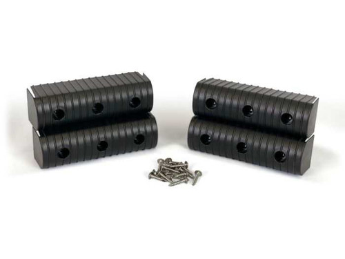 Caliber Bunkwrap End Cap Acc. Kit - 2X6 Black 4 Pk. W/ Hardware 23053-BK