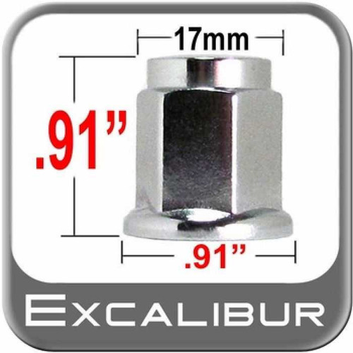 Excaliber Lug Nut 12Mm X 1.25 Flat .9" Tall 98-0030