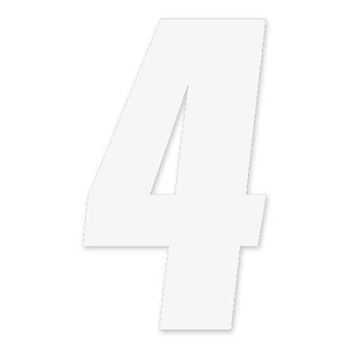 Factory Effex Fx 2015 Numbers 6" White 4 08-90054