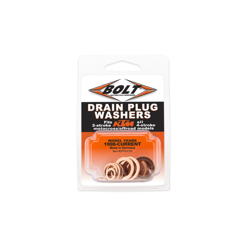Bolt Copper Drain Plug Washers-Ktm DPW.KTM