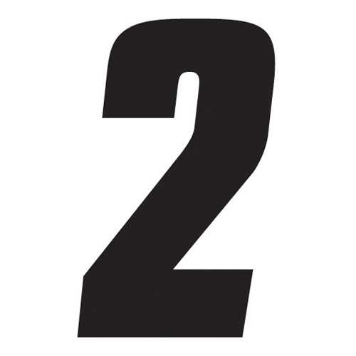 Factory Effex Fx 2015 Numbers 4" Black 2 08-90002