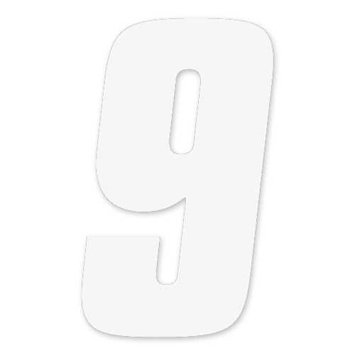 Factory Effex Fx 2015 Numbers 4" White 9 08-90019