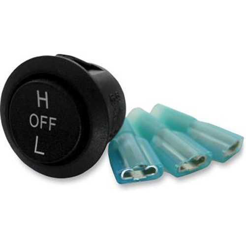 Spi Universal Rocker Switch "Hi-Low-Off" With Connector Clips SM-01225