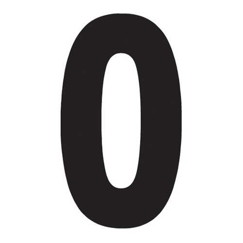 Factory Effex Fx 2015 Numbers Pro 4" Black 0 04-2570