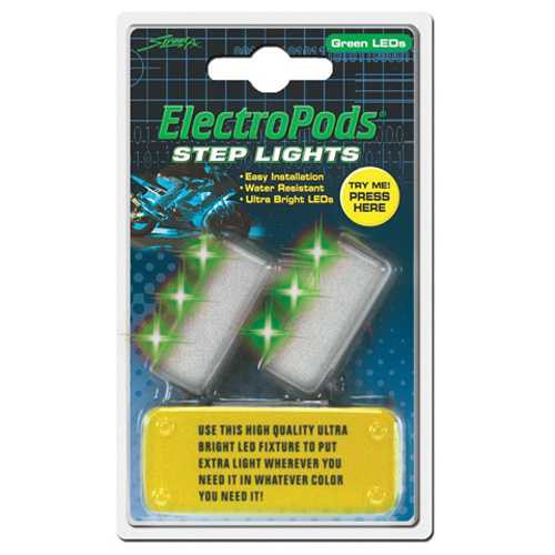 Street Fx Street-Fx Step Lights - Green 2Pk. 1043046