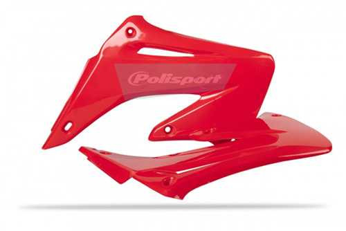Polisport Radiator Scoops Cr125R Oem Color 02/07 Red Cr04 8427000007