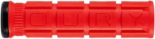 Oury Single-Clamp Lock-On V2 - Candy Red OSLOOG50