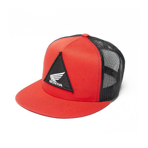 Factory Effex Honda Tri Snapback Hat / Red-Black (One Size) 18-86200