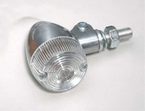 K&S Technologies Marker Lights Aluminum Round #2 70X34 (S/F) Clear 25-8331