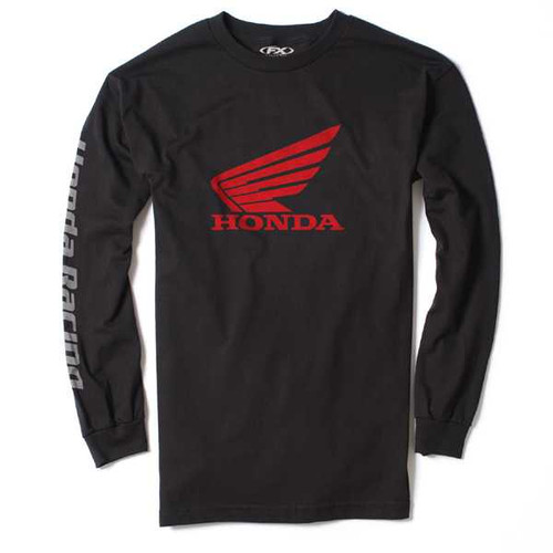 Factory Effex Honda Long Sleeve T-Shirt / Black (Xl) 17-87316