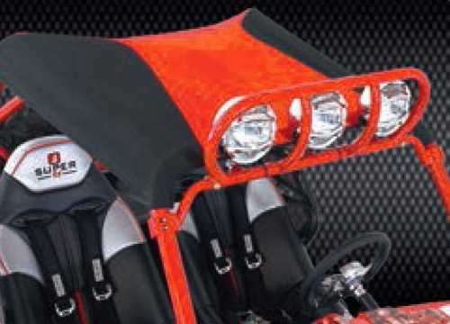 Sno Stuff Bimini Top Black/Orange Rzr 1000 (2 Seat Models) 875-202-79