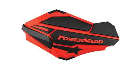 Powermadd Sentinel Handguards Red/Black-Polaris 34402