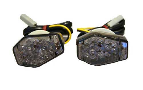 K&S Technologies Led Fairing Marker Lights For Kawasaki Zx Models Smoke Lens ( 25-8521