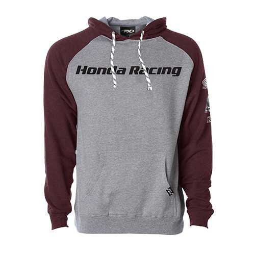Factory Effex Honda Racing Pullover / Gray-Burgandy Xxl 23-88308