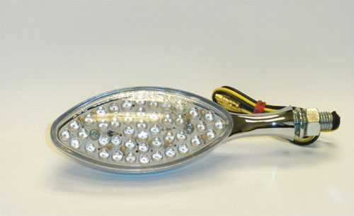 K&S Technologies D.O.T. Universal Led Turn Signal Chrome Pair (44 Leds) 25-9902D