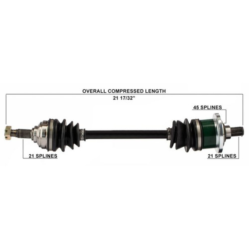 Tytaneum Oe Replacement Cv Axle Arctic Cat Front Left 813-0005