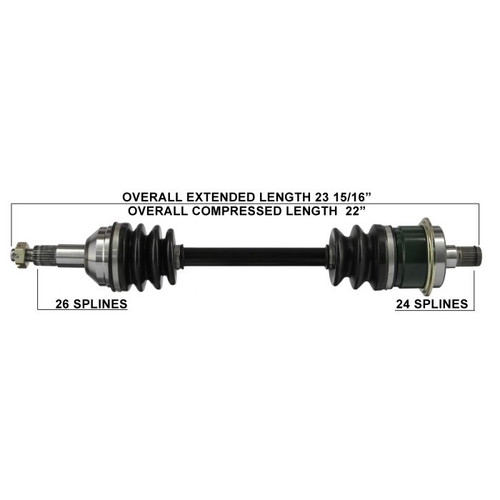 Tytaneum Oe Replacement Cv Axle Can-Am Rear Left 813-0026