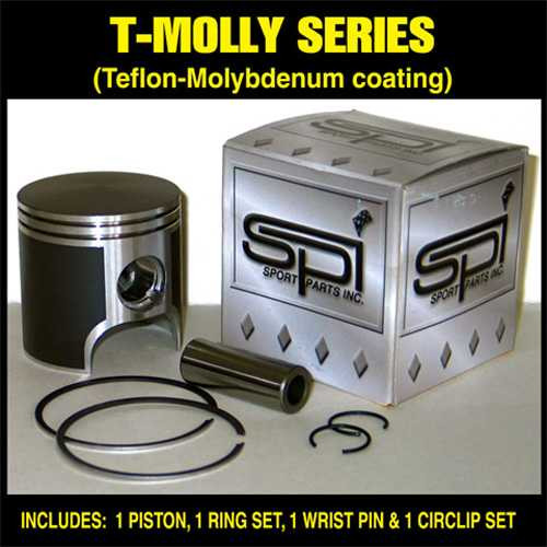Spi Oem Style Piston Kit With Rings Teflon Coated Std. 09-781