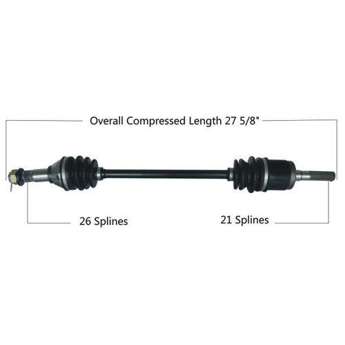 Tytaneum Oe Replacement Cv Axle Can-Am Front Right 813-0052