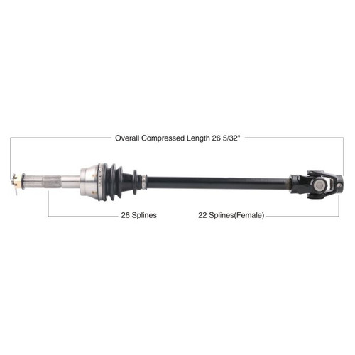 Tytaneum Oe Replacement Cv Axle Polaris Front Left / Right 813-0164