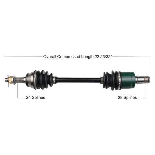 Tytaneum Oe Replacement Cv Axle John Deere Rear Left 813-0098