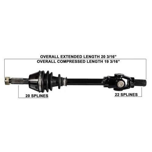 Tytaneum Oe Replacement Cv Axle Polaris Rear Left / Right 813-0135