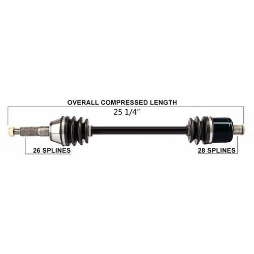 Tytaneum Oe Replacement Cv Axle Polaris Rear Left / Right 813-0137