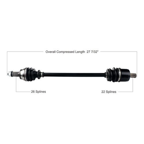 Tytaneum Oe Replacement Cv Axle Polaris Front Left / Right 813-0180