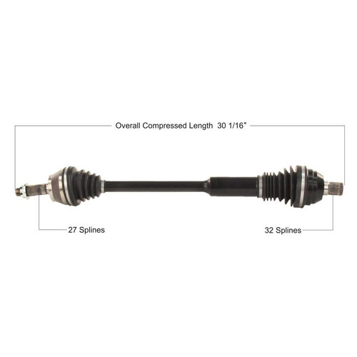 Tytaneum Oe Replacement Cv Axle Arctic Cat Rear Left/Right ARC-7035