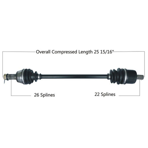 Tytaneum Oe Replacement Cv Axle Polaris Front Left / Right 813-0169