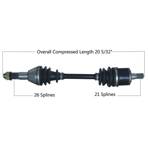 Tytaneum Oe Replacement Cv Axle Can-Am Rear Right 813-0048