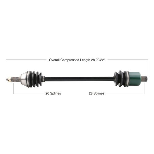 Tytaneum Oe Replacement Cv Axle Polaris Rear Left / Right 813-0163
