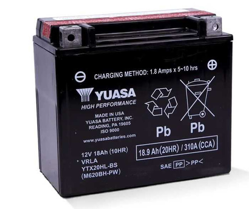 Yuasa Ytx20Hl-Bs-Pw H-Performance Mf Battery YUAM620BH-PW