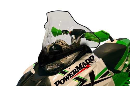 Powermadd Cobra Arctic Cat Mid Clear W/Black Graphics 12030