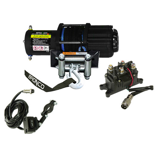 Bronco 4500 Lb Winch Synthetic Rope AC-12108
