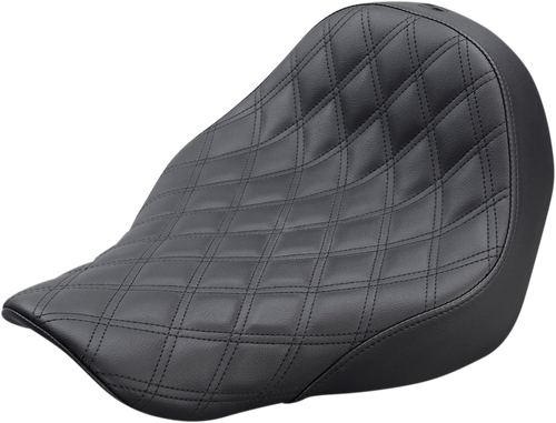 Saddlemen Renegade Solo Seat - Lattice Stitched - Black - Fl/Fx '18-'24 818-29-002LS Open Box - Powersport Junkies