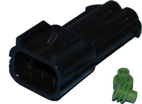 NAMZ CUSTOM CYCLE Delphi-Packard Weatherpack 2-Wire Male Connector NDP-38062