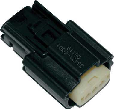 NAMZ CUSTOM CYCLE Molex 3-Pin Female Connector Hd72512-07Bk Fl Models 07-Up NM-33471-0301