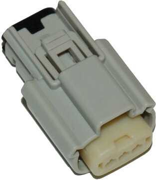 NAMZ CUSTOM CYCLE 3-Pin Female Connector Grey Hd72514-07Gy Fl Models 07-Up NM-33471-0302
