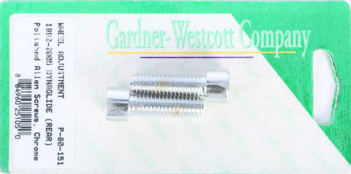 GARDNERWESTCOTT Rear Wheel Adjustment Bolts 92-06 Dyna Models Rear P-80-151