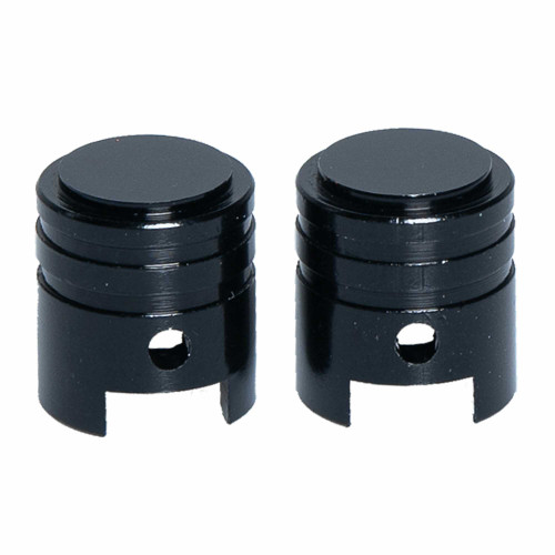 RFX Valve Caps 2Pcs Black FXVC 10000 00BK